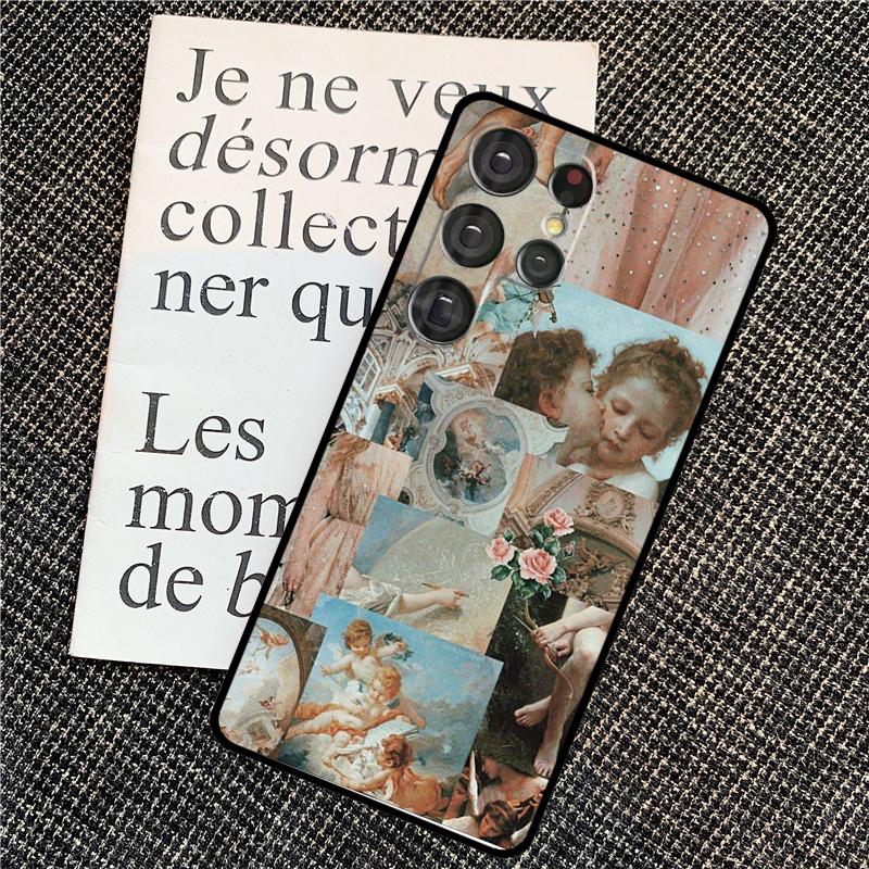 Renaissance Angels Case For Samsung Galaxy S25 S24 Ultra S20 S21 S22 S23 Ultra S9 S10 Plus S25 FE Back Cover