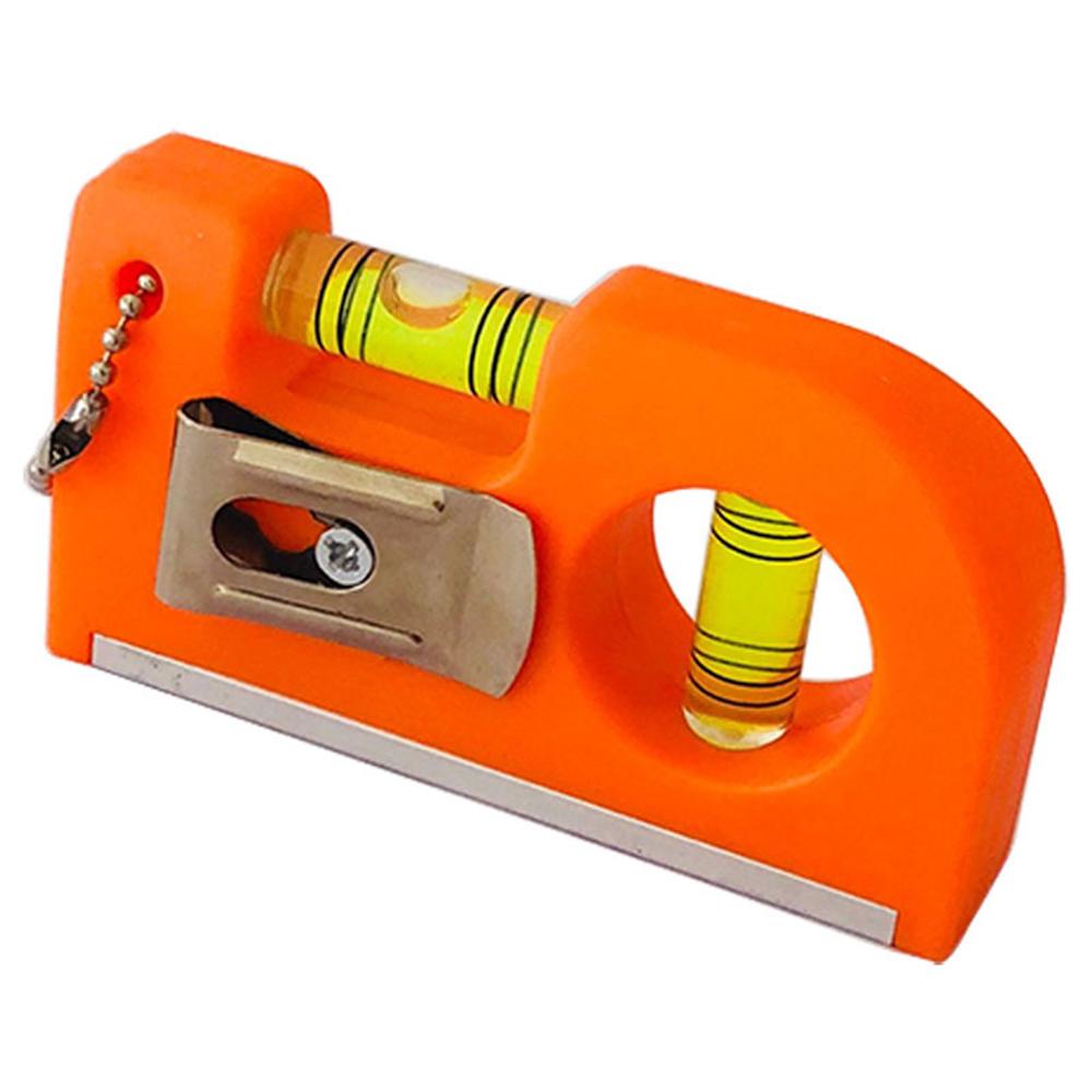 Pocket Spirit Level Bubble 2 Bubble Spirit Leveler With Magnet Base Horizontal Ruler Portable Level Ruler Magnetic ABS Shell