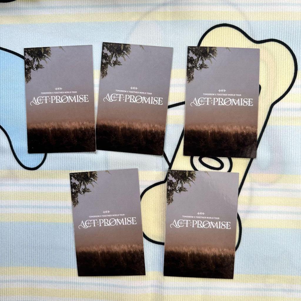 [USED] TXT ACT:PROMISE Seoul Concert Trading Cards MOAZONE 5 Cards