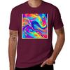 Abstract Badist Art: Vibrant Colors T-shirt summer top anime fitted t shirts for men