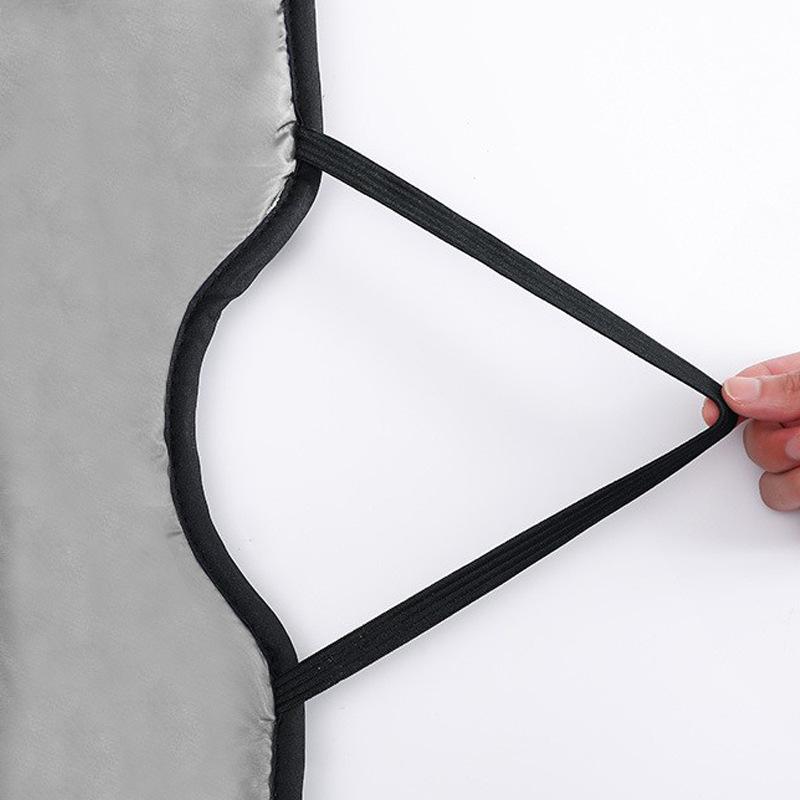 Waterproof, Dirt-Resistant Electric Car Windshield Quilt - Cold-Proof Neck Protection for Autumn & Winter (Solid Color)