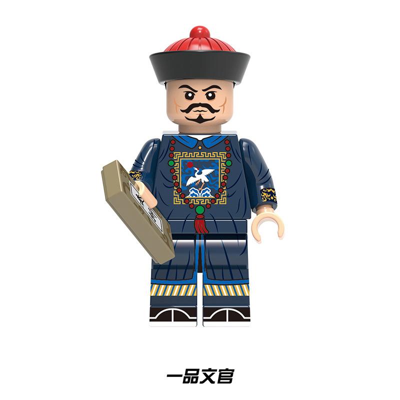 Product Xinhong X0329 Ancient Chinese Series Of Civil And Military Officers And Soldiers Children'S Figurine Assembled Building Block Toys