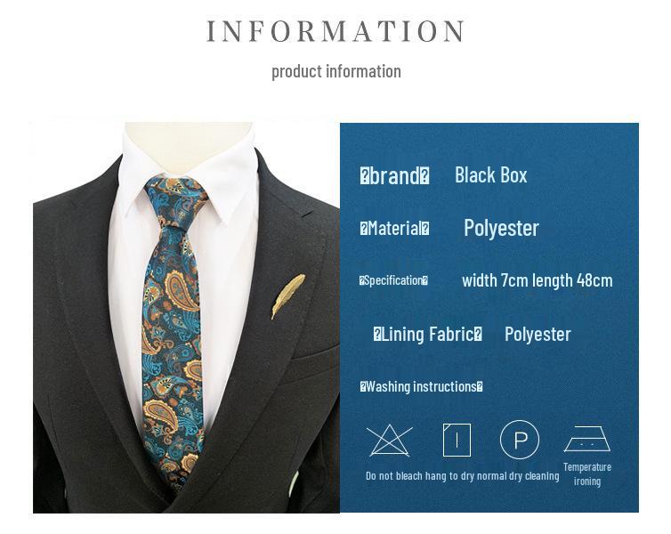 Zipper Style Knot-Free Men's Business Casual Tie