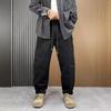 Autumn and Winter Velvet Casual Pants Youth Heavy Sweatpants Boys Loose Casual Sweatpants Spliced Overalls