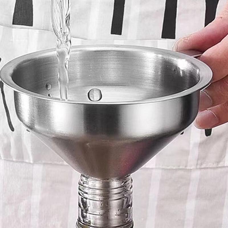 304 Stainless Steel Funnel with Removable Filter