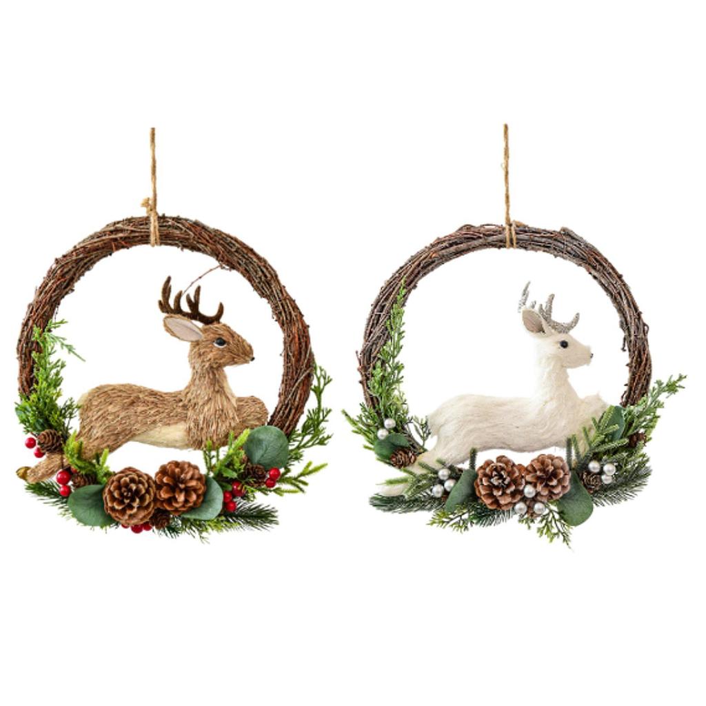 Christmas Wreath Front Door Christmas Layout Props Wall Christmas Decoration for Wedding Festival Garden New Year Housewarming