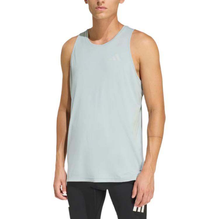 Adidas Climacool Logo Round Neck Sleeveless Vest Men Tops JZ7729