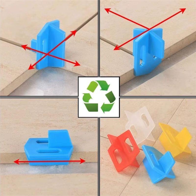 A20F-Livellatore per Pavimenti Sostituibile Clip Distanziatrice per Piastrelle Sistema di Livellamento Clip per Spazio del Pavimento Riutilizzabile Cuneo Strumento per Piastrelle 100 Pezzi