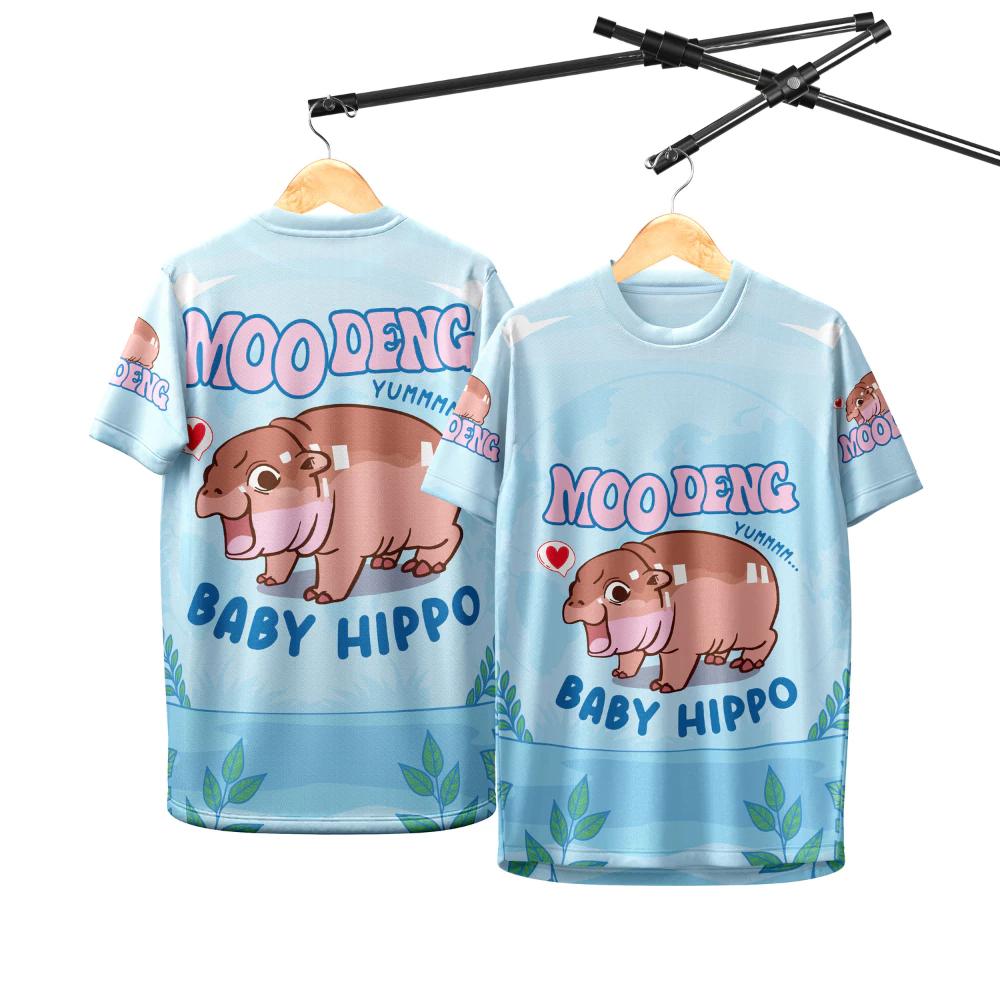 

Футболка Moo Deng Tiny Baby Hippo Star Thailand Cute Pygmy Hippo Unisex для мужчин и женщин, с принтом, с коротким рукавом и круглым вырезом, синяя 2XL