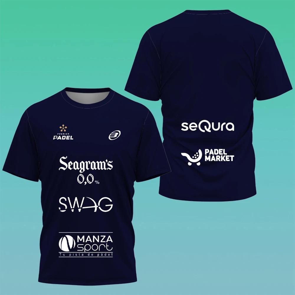 New Men s T-shirt Summer Fashion Tennis Print Short-sleeved Badminton Table Tennis Quick-drying Short-sleeved Men s Sportswear XXS королевский синий