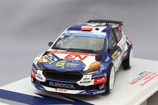 IXO MODELS Scale Skoda Favia RS RALLY II 2024 Balham Rally 2nd Place Wagner Complete Diecast Model Car RAM951 1/43 #10 S.