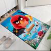 Custom Name Angry Birds Printed Carpet Rug For Office Chair Living Room Bedroom Kitchen Room Decor Gifts