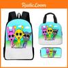 3d Sprunki Game Backpack With Waterproof Lunch Bag And Pencil Case School For