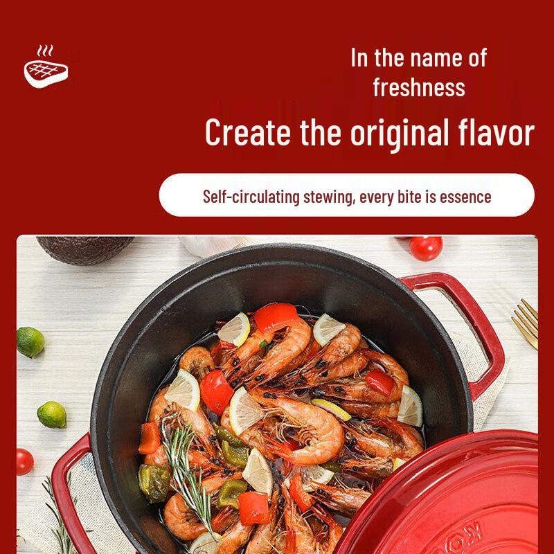 Kangbach Colorful Enamel Cast Iron Soup Pot