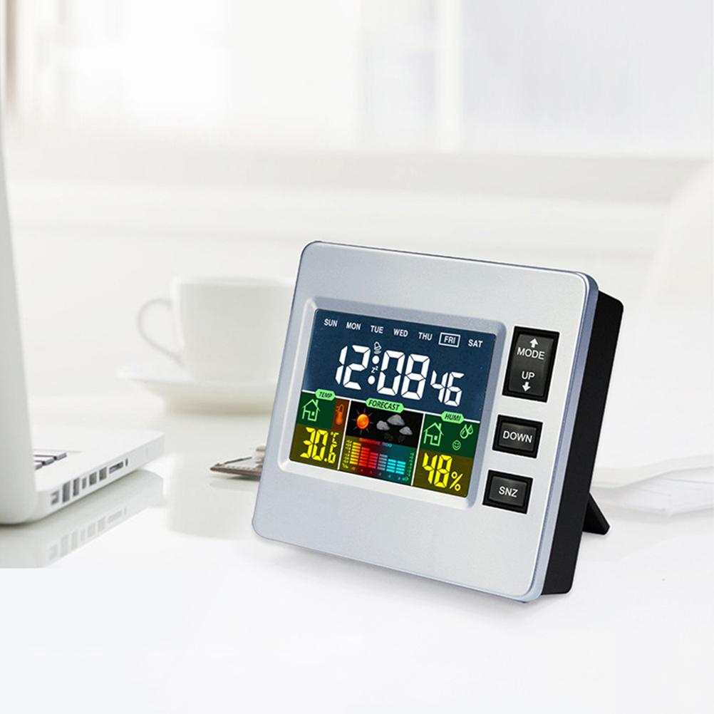 Large Display Digital Led Clock Mute Design Bright Screen Alarm Clock Desk Clock Wall Hanging Clock Indoor Temperature Clock