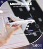 QIYUMOKE 1/400 German A380 Airplane Model Kit (6-inch Large) with Assembled Aircraft Landing Gear and Display Stand for Airbus A380 Airplane Model Kit