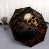 Spooky Tree of Life Sticker: Unique Skull Design for Any Surface!Umbrella, Portable 3-Fold Compact Umbrella for Men & Women Gift