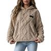 Women's Loose Plush Warm Casual Versatile Hooded Pullover Sweatshirt