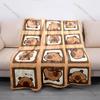 17 Styles Capybara Cartoon Print Blanket Soft Fluffy Throw Blanket Kids Adult Sofa Bed Travel Blanket Cover Throw Wonderful Gift