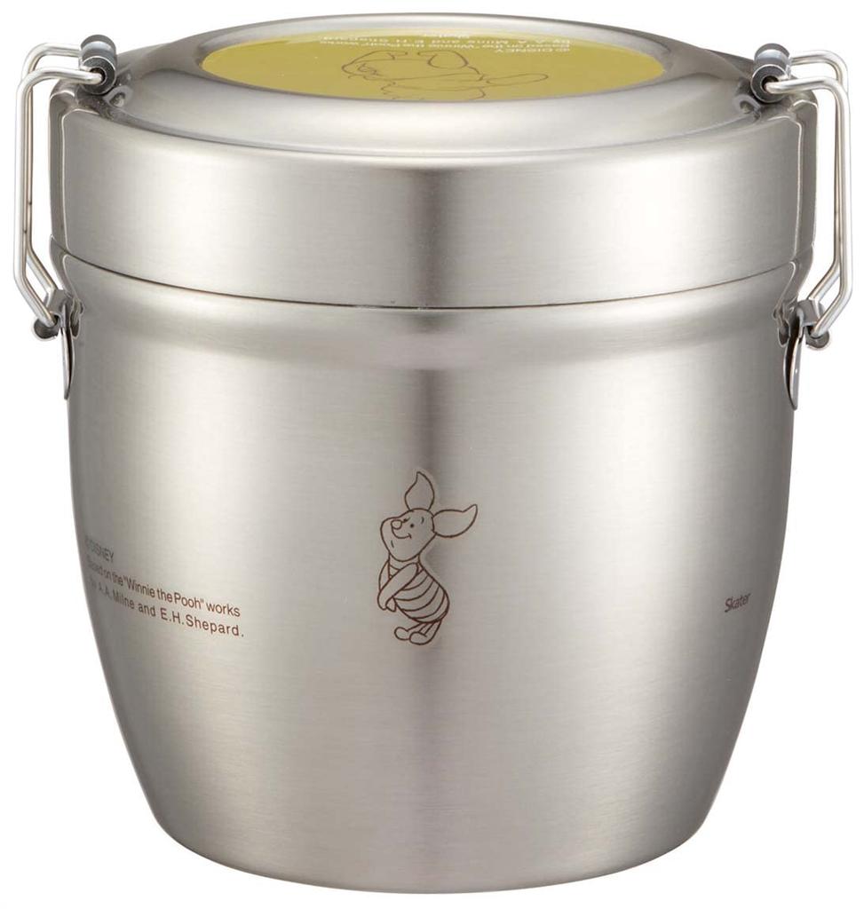 Skater Antibacterial Thermal Lunch Box Bowl Type Stainless Steel Lunch Box Disney Winnie the Pooh Relax 550ml STLBD6AG-A
