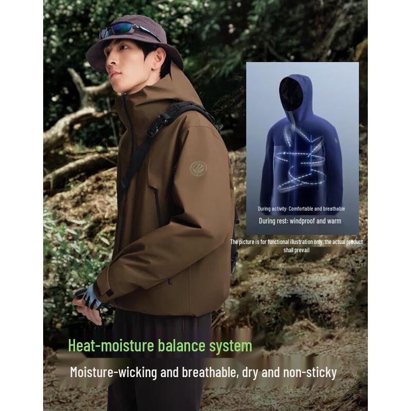 Bosideng B250331330 Outdoor Hooded Goose Down Parka