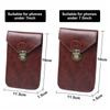Retro Leather Phone Belt Bag WaterProof Universal Male Waist Pouch Multifunctional Phone Pouch Men