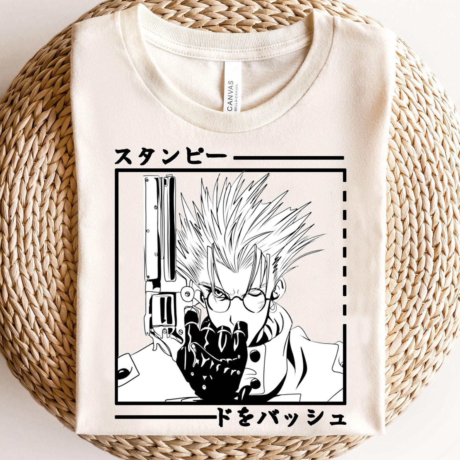 Vintage 90s Anime Graphic Tee: Unisex Manga Shirt L