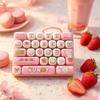 Keyboard Clicker Fidget Toy 26 Button Keychain Portable Anti Stress Decompression Gadget For Desk Travel Party Favor Daily Use