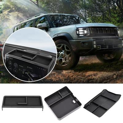 Armrest Storage Box For JETOUR Traveler T2 2025-2025 ABS Navigation Screen Rear Storage Box Modified Car Interior Accessori V7U4