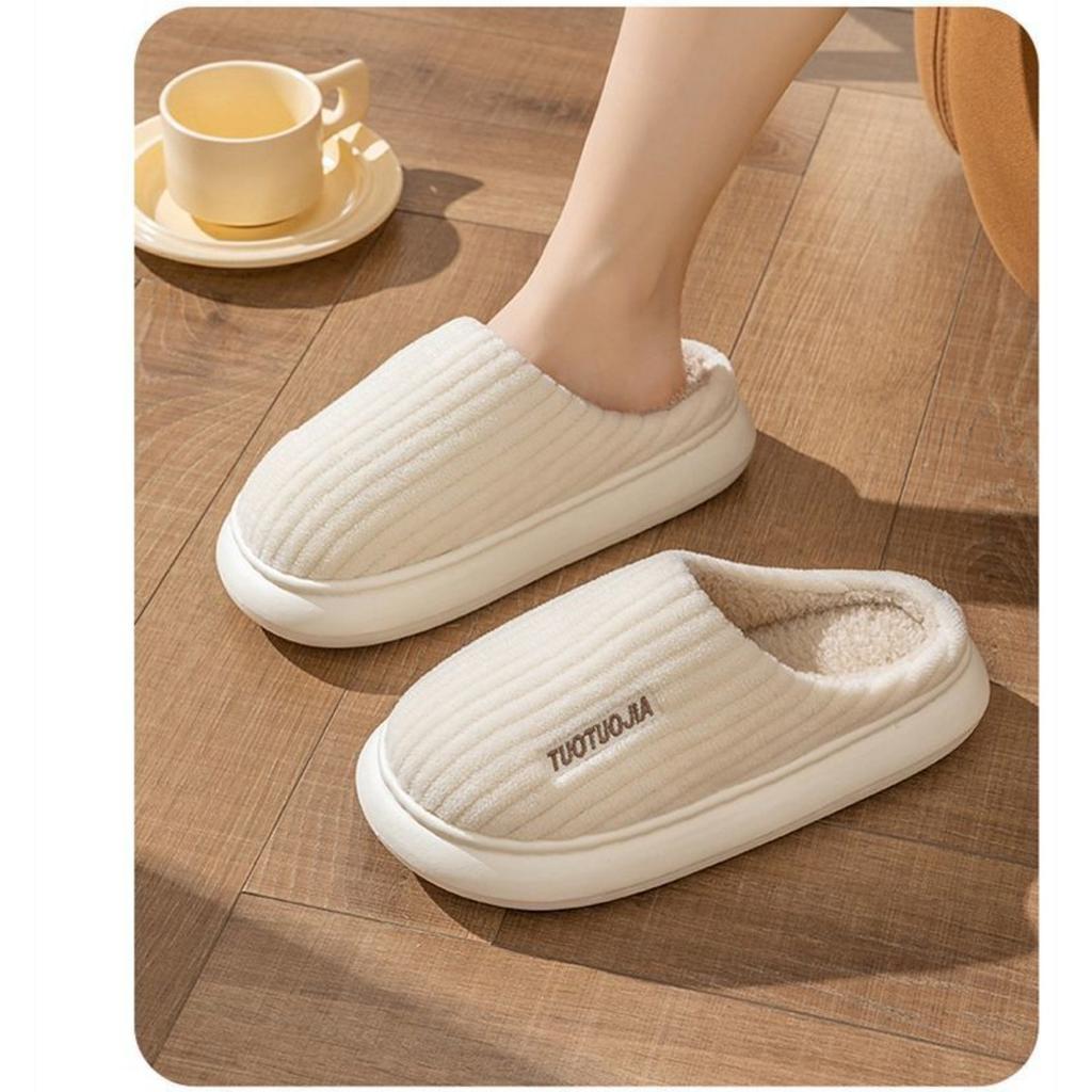 Cotton Slippers, Indoor Slippers, Thermal Slippers, Non Slip Shoes, Plush, Couple Cotton Slippers