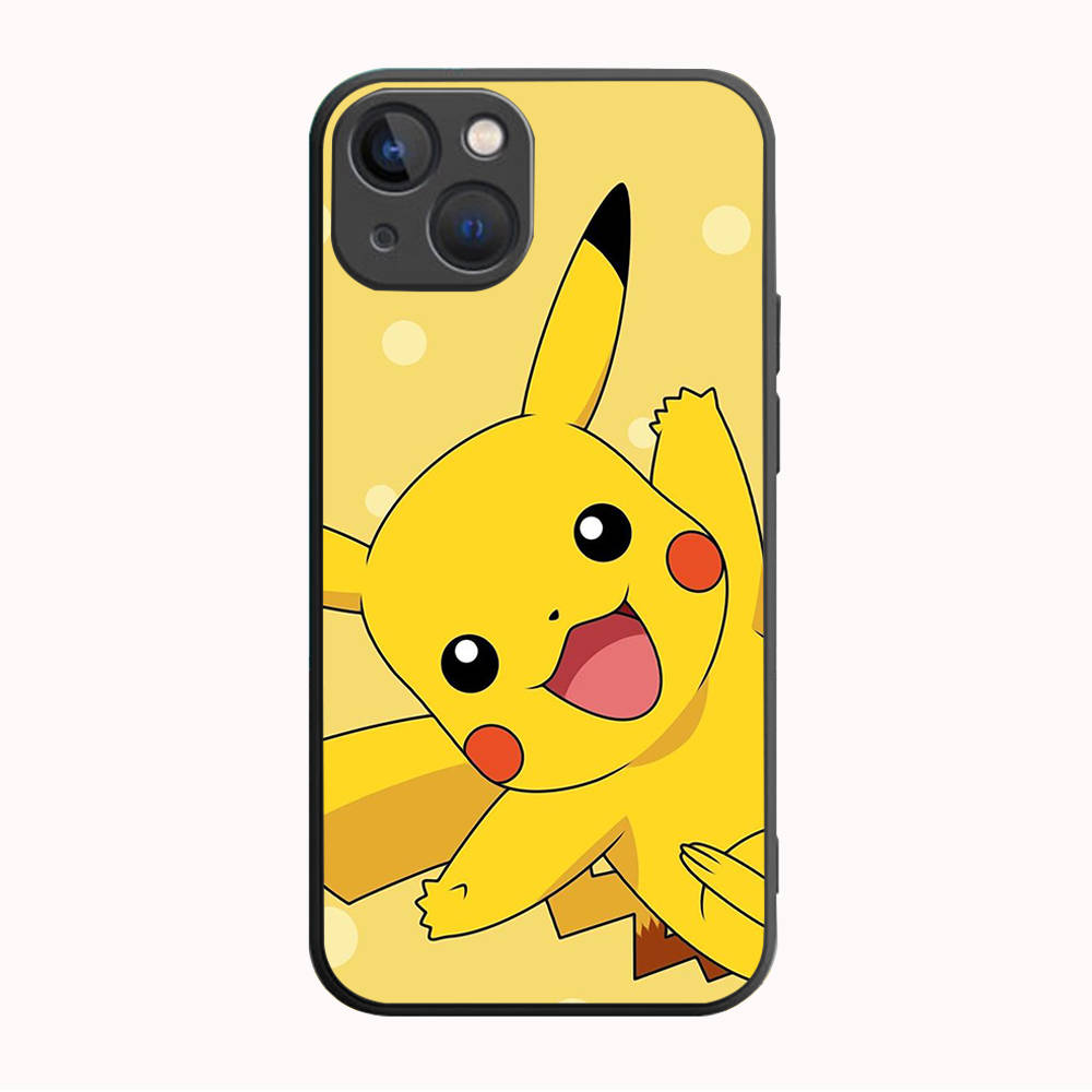 

B-79 Pokemon Pikchu черный чехол для Samsung S24 S23 S22 S21 S20 FE S10 Lite Ultra S7 S8 S9 Plus A05S A11 A12 A13 A15 A22 A24 A25 A32 A52 A71 5G Samsung A15 олений