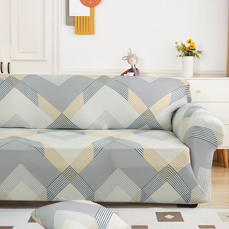 Stretch Couch Cover Non-Slip Sofa Covers For Living Room Sectional Sofa Slipcovers Furniture Protector For Kids Pets Washable