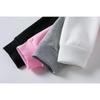 Solid Color Fleece-Lined Kids' Hoodie & Sweatpants Set - Autumn/Winter White