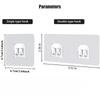 11PCS Transparent Adhesive Storage Rack Sticky Hooks No Drill Bathroom Kitchen Shelf Holder Iron Support Strong Bearing Capacity
