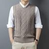 Men S Thick Knitted Anti Pilling Vest Dad Style Casual Sweater Vest