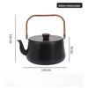 OEING Aluminum Alloy Camping Kettle with Wooden Handle
