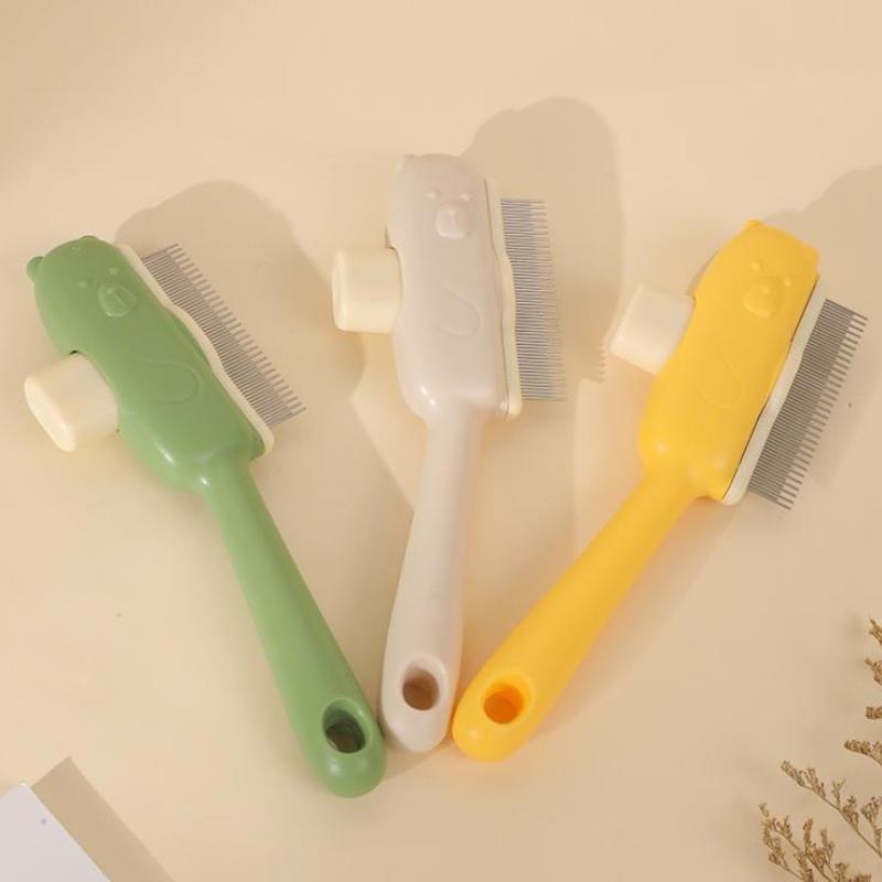 Dog Cat Grooming Comb Short And Long Teeth Massage Comb For Matted Hair Knots Removal Pet Deshedding Supplies