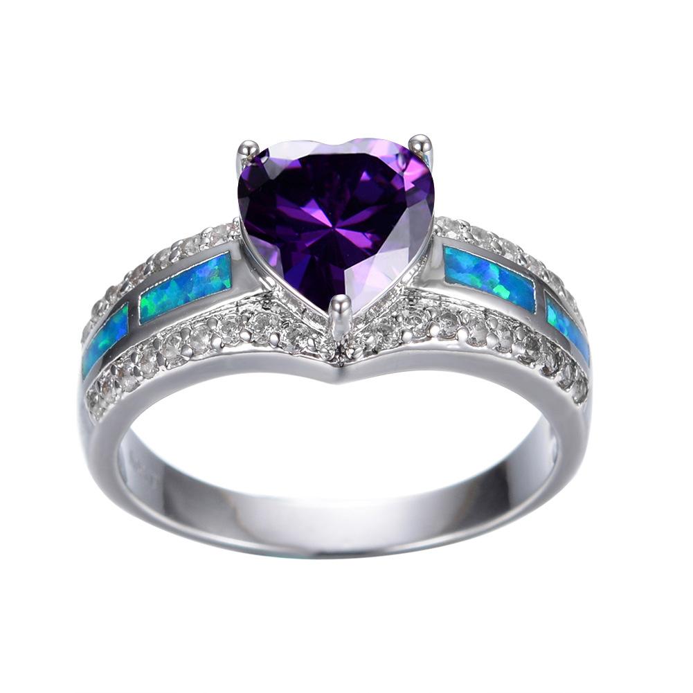 Peach Heart Ring Fashionable Personalized Retro Female No. 11