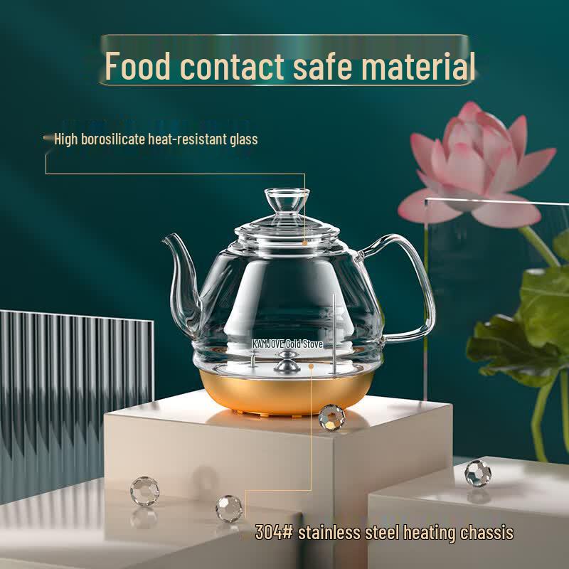 KAMJOVE H7 Automatic Glass Electric Kettle with Smart Insulation CN plug (adapter included)