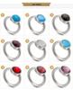 Korean Titanium Steel Crystal Multi-Color Cat's Eye Stone Ring