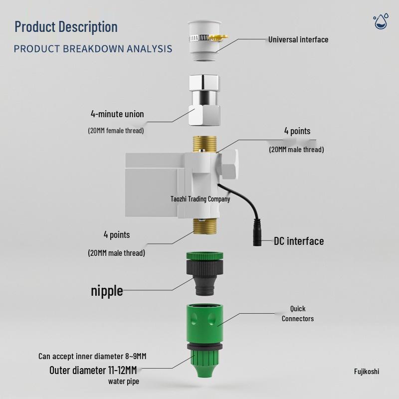 Sistema de riego automático para jardín controlado por control remoto con temporizador de válvula solenoide