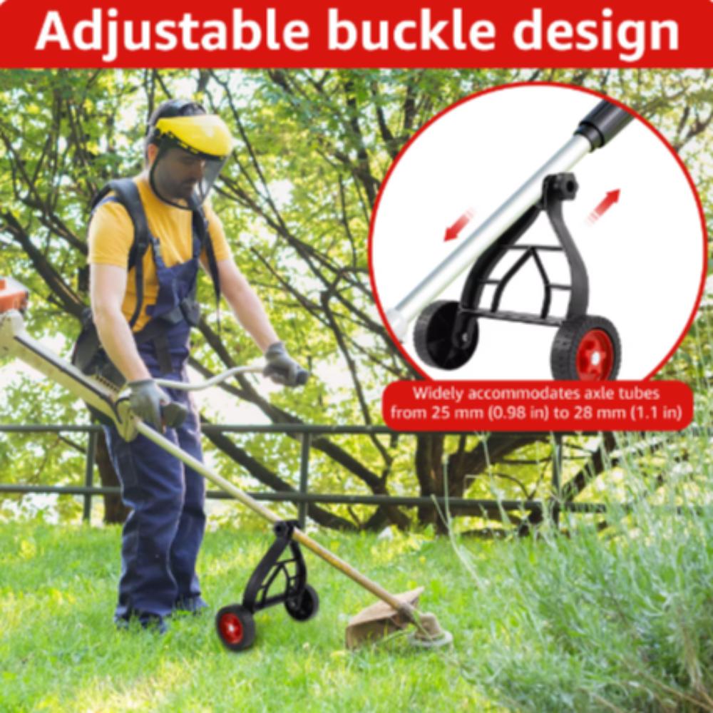 26mm-28mm Grass Trimmer Auxiliary Wheel Universal Weed Trimmer Wheel  Mower Attachment