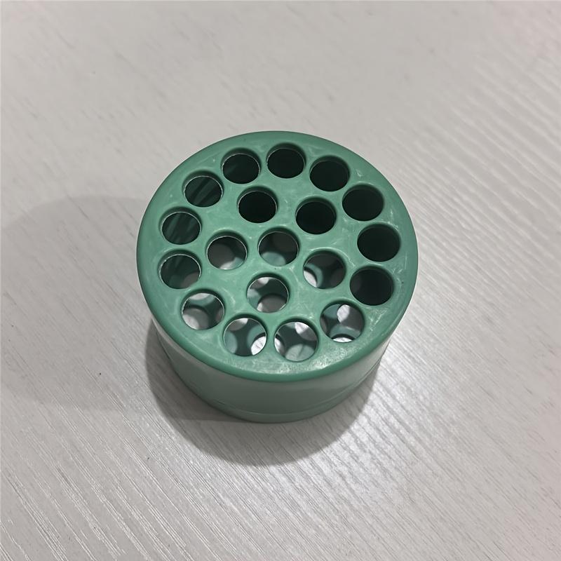 1pc Classic Style Round Vase Plastic Flower Arranger Reusable Bouquet Holder, Spiral Stem Support, Planting Tool