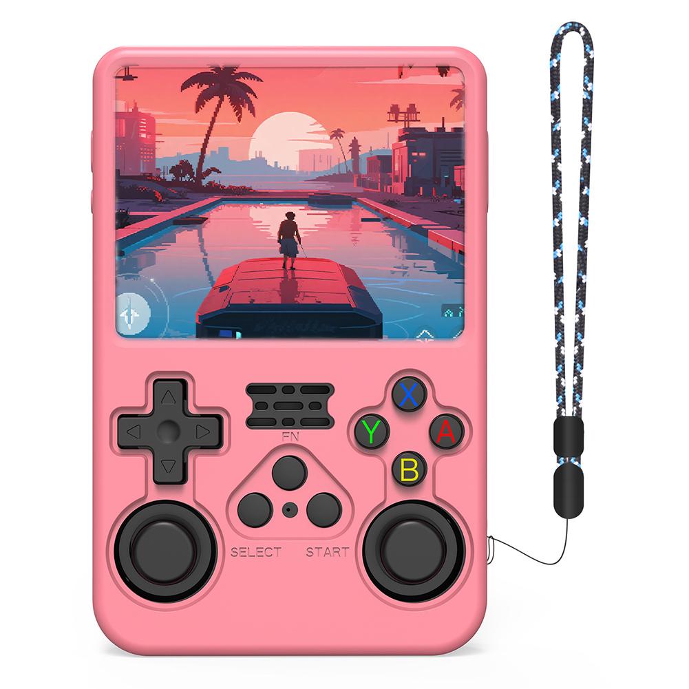 Silicone Protective Cover For ANBERNIC for R36S Handheld Game Console Anti-Scratch Soft Skin Cover Case with Lanyard