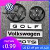 Voor VW Volkswagen Jetta MK5 Golf Auto voorste embleem logo bedekt ABS sticker Voor Volkswagen Golf 5/6/7/7.5/8 280TSI voor en achter