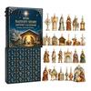 Christmas Themed Box Nativity Advent Calendar 2026, 24 Day Countdown with Holiday Keepsake Gift for Friends Pcs 2D Acrylic Religious Figures,