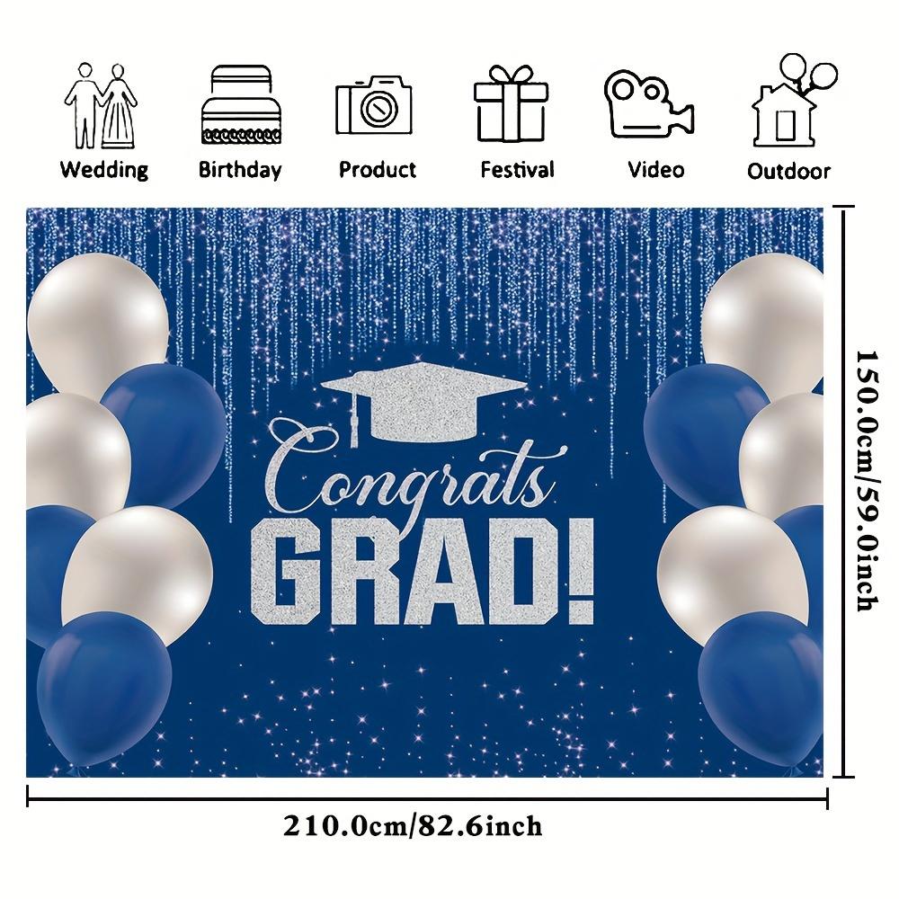 Graduation party backdrop congratulatory banner for graduation balloon design suitable for high school and university