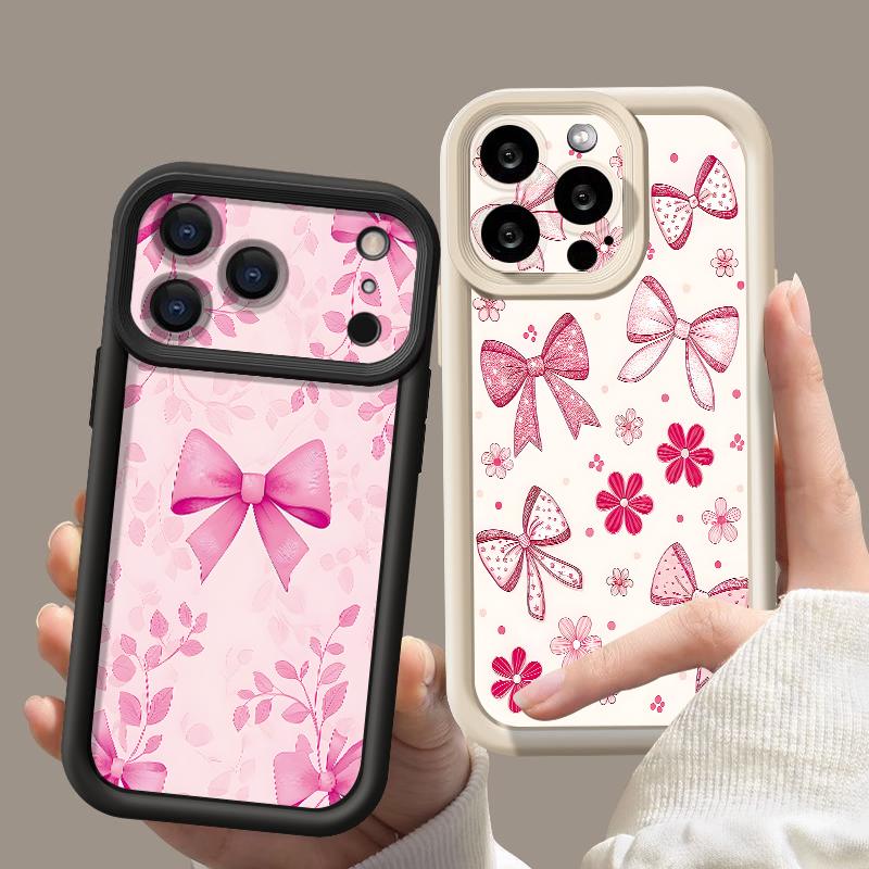 Colorful Bowknot Pattern Soft Phone Case For iPhone 17e 17 16 15 14 13 Pro Max 17 Pro 16e 11 Shockproof TPU Silicone Back Cover