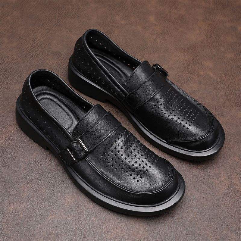 2026High Quality Genuine Leather Men Casual Shoes Soft Moccasins Men's Dress Fashion Brand Men Loafers Breathable Driving Shoes