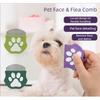 Mini Pet Face & Flea Comb - Gentle Dual-Sided Grooming Brush for Dog & Cat Facial Hair, Detangling & Flea Removal Tool